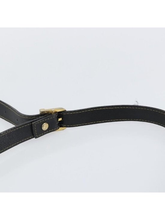 Authentic FENDI Pecan Canvas Shoulder Bag PVC Black Brown gold - Picture 15 of 16